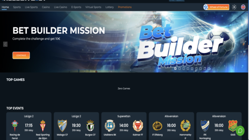 Exclusive Bet Website - Website de pariuri sportive cu interfață modernă realizat de iWeb Digital