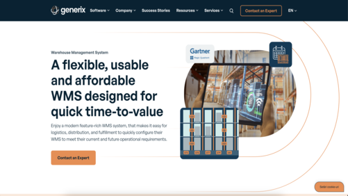 Generix Website - Soluție SaaS și platformă business creată de iWeb Digital pentru Generix Group